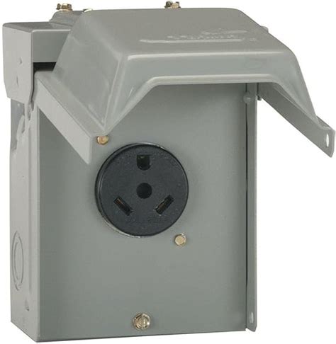 110v electrical power outlet box 30 amp|30 amp single pole outlet.